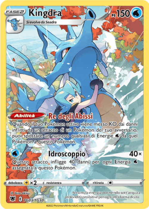 Pokémon Kingdra TG03/TG30 Lucentezza Siderale ITA