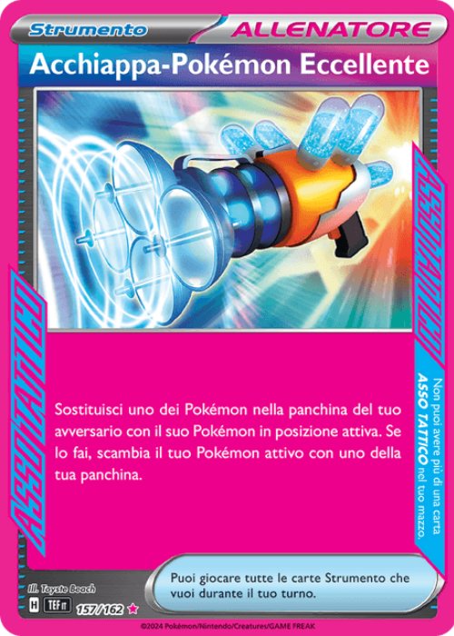 Pokémon Acchiappa-Pokémon Eccellente 157/162 Cronoforze ITA