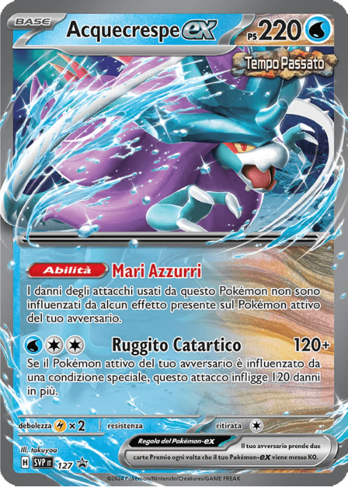 Pokémon Acquecrespe ex 127 Promo Scarlatto & Violetto ITA