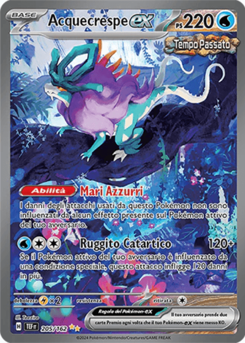 Pokémon Acquecrespe ex 205/182 Cronoforze ITA