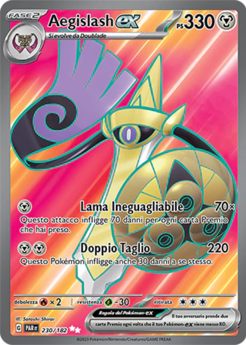Pokémon Aegislash ex 230/182 Paradosso Temporale ITA