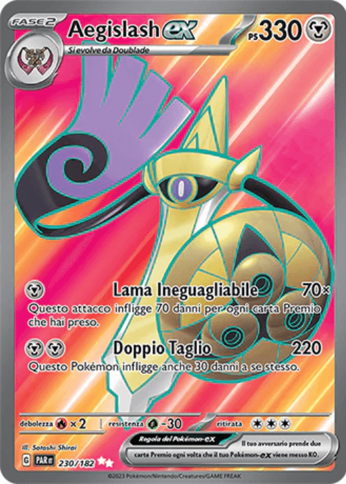 Pokémon Aegislash ex 230/182 Paradosso Temporale ITA