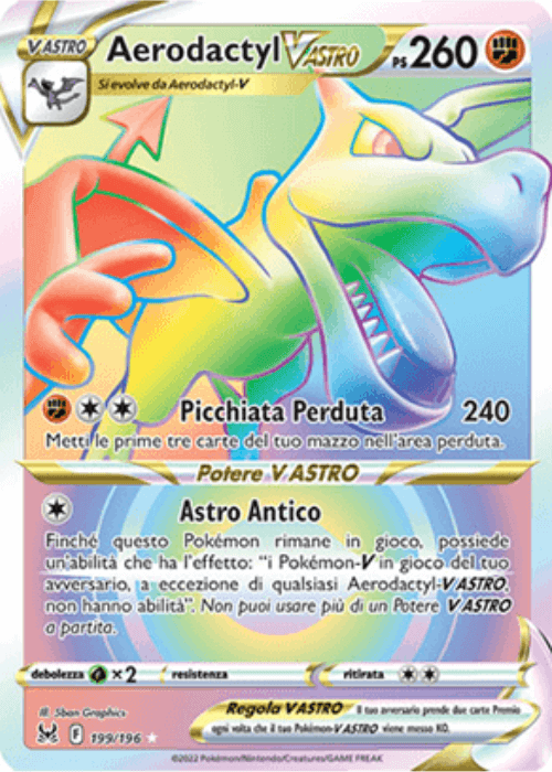 Pokémon Aerodactyl Vastro 199/196 Origine Perduta ITA
