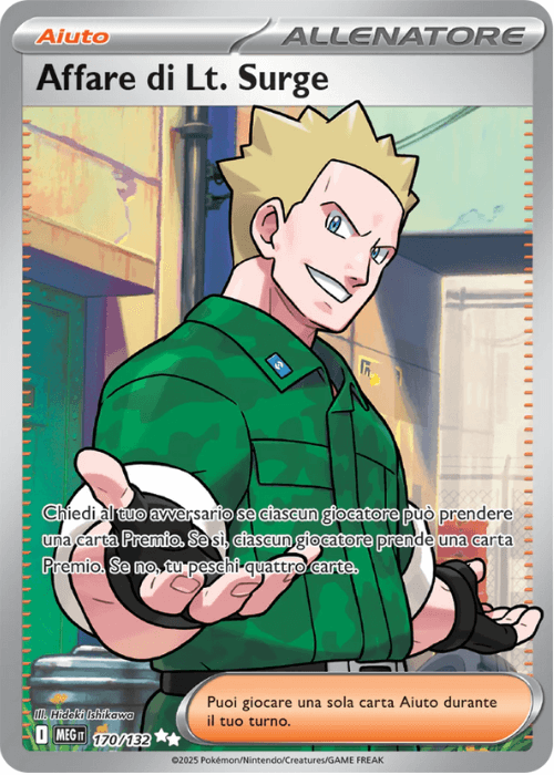 Pokémon Affare di Lt. Surge 170/132 Megaevoluzione ITA