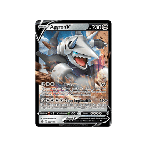 Pokémon Aggron V 096/172 Astri Lucenti ITA