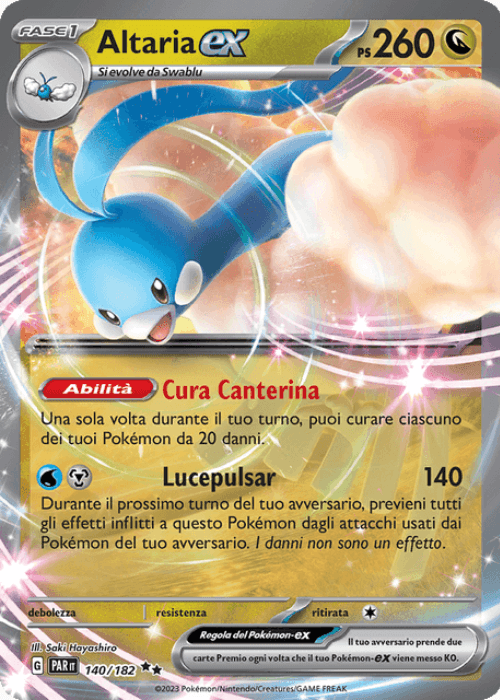 Pokémon Altaria ex 140/182 Paradosso Temporale ITA