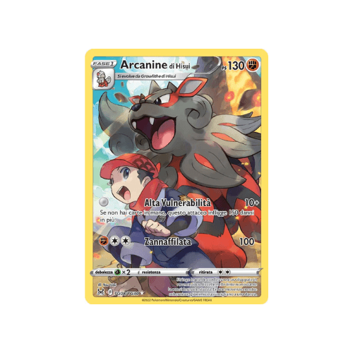 Pokémon Arcanine di Hisui TG08/TG30 Origine Perduta ITA