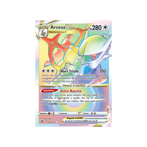 Pokémon Arceus VASTRO 176/172 Astri Lucenti ITA