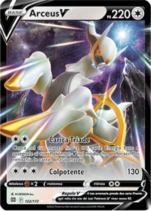 Pokémon Arceus V 122/172 Astri Lucenti ITA
