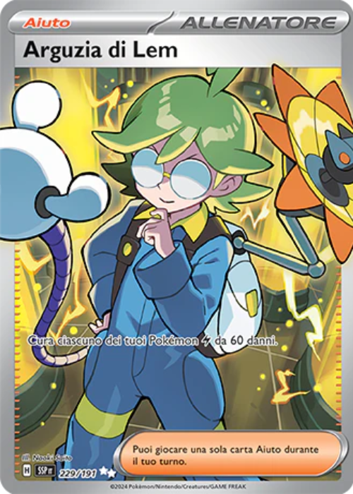 Pokémon Arguzia di Lem 229/191 Scintille Folgoranti ITA