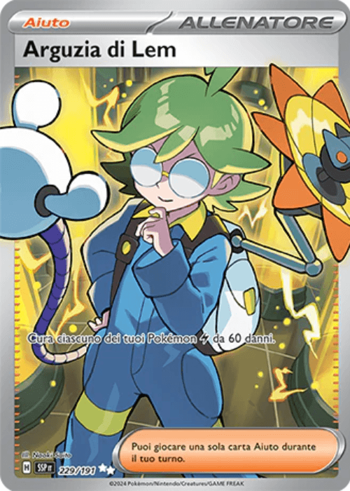 Pokémon Arguzia di Lem 229/191 Scintille Folgoranti ITA