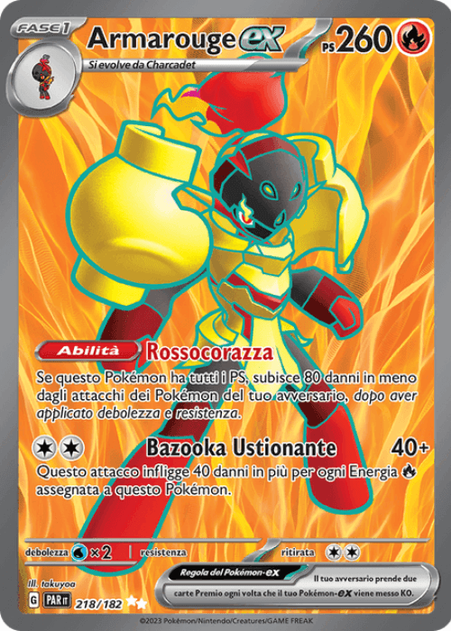 Pokémon Armarouge ex 218/182 Paradosso Temporale ITA