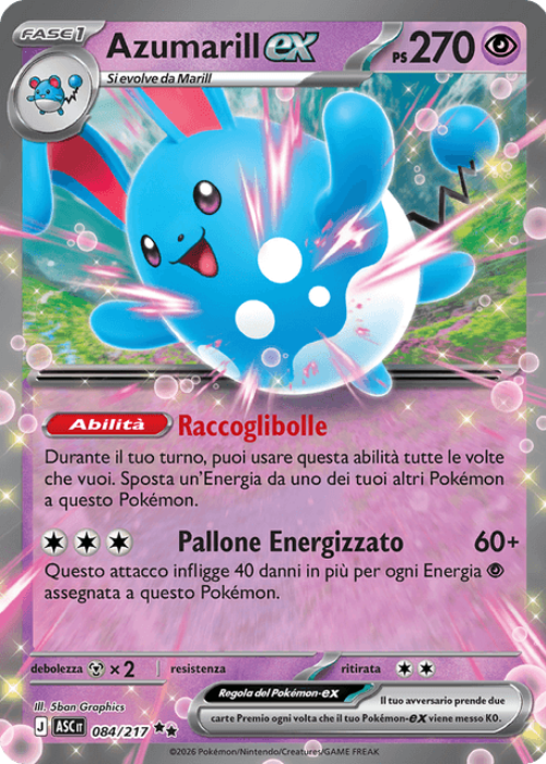 Pokémon Azumarill ex 084/217 Ascesa Eroica ITA