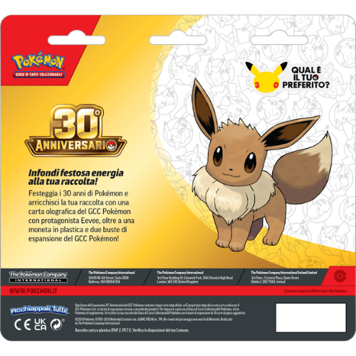 Pokémon 30° Anniversario Blister 2 Buste ITA