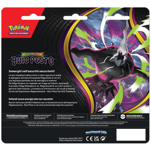 Pokémon Megaevoluzione Buio Pesto Blister 3 Buste ITA