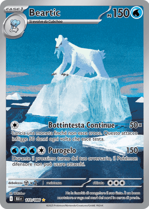 Pokémon Beartic 110/086 Luce Nera ITA
