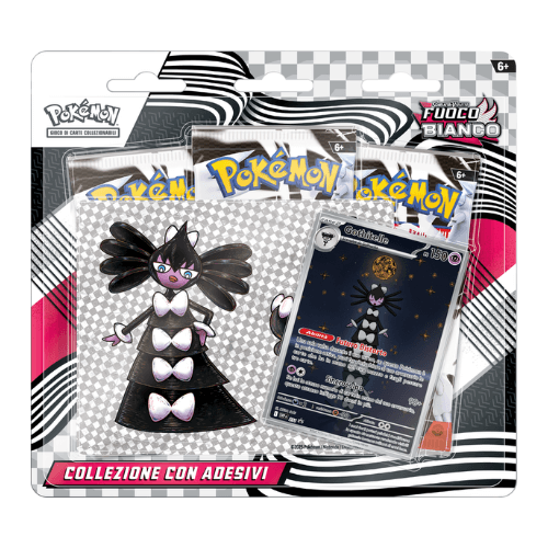 Pokemon Collezione con Adesivi Fuoco Bianco ITA