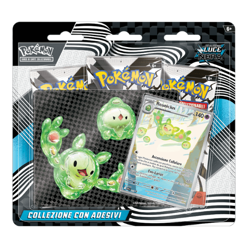 Pokemon Collezione con Adesivi Luce Nera ITA