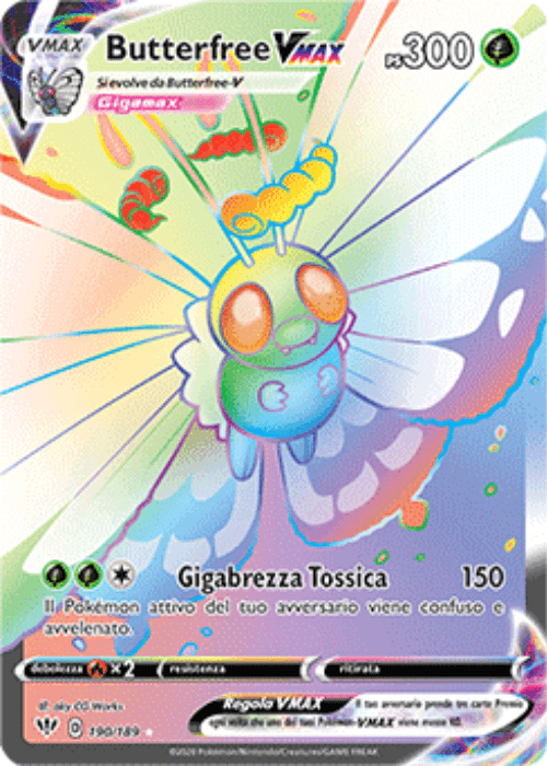 Pokémon Butterfree VMAX 190/189 Fiamme Oscure ITA