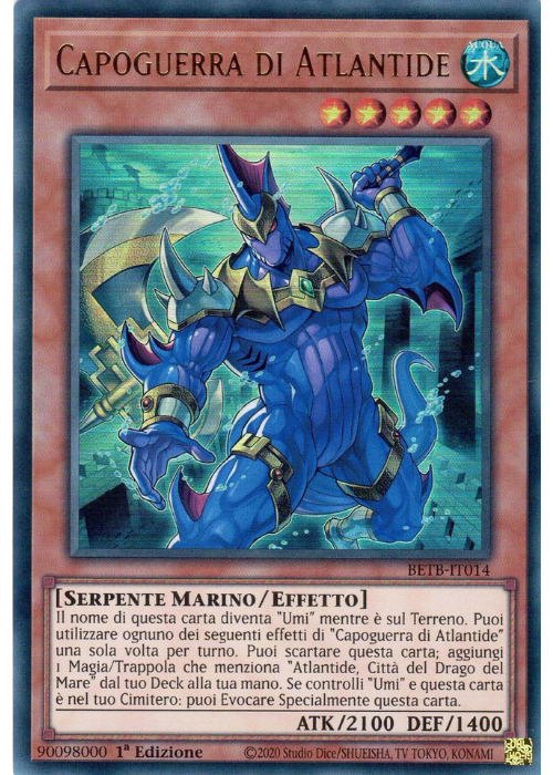 Yu-Gi-Oh! Capoguerra di Atlantide BETB 014 Oltre il Coraggio ITA