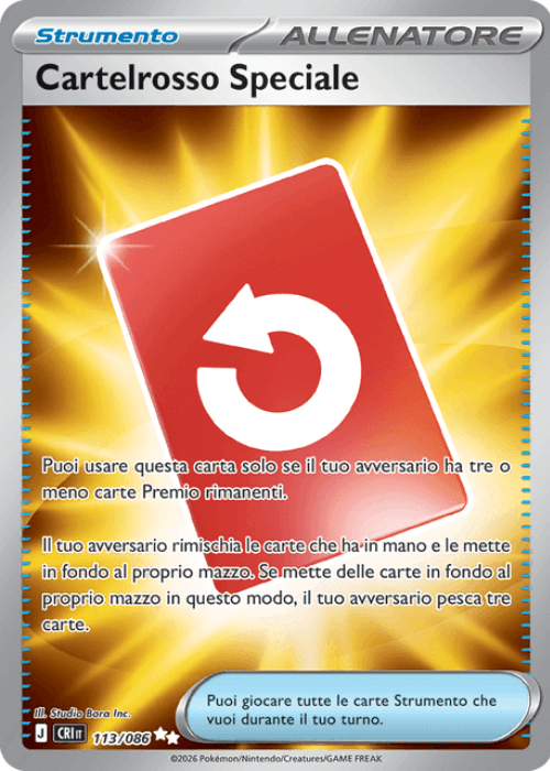Pokémon Cartelrosso Speciale 113/086 Caos Nascente ITA