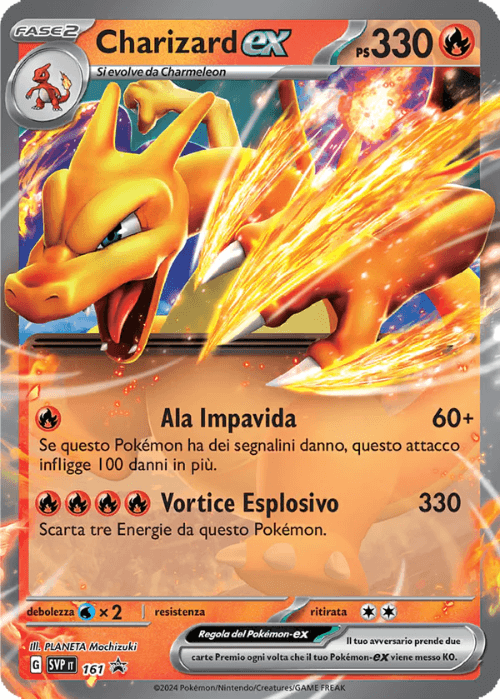 Pokémon Charizard ex 161 Promo Scarlatto & Violetto ITA