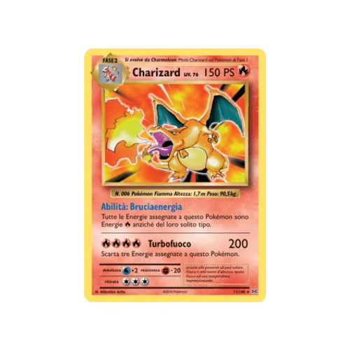 Pokémon Charizard Reverse 11/108 Evoluzioni ITA