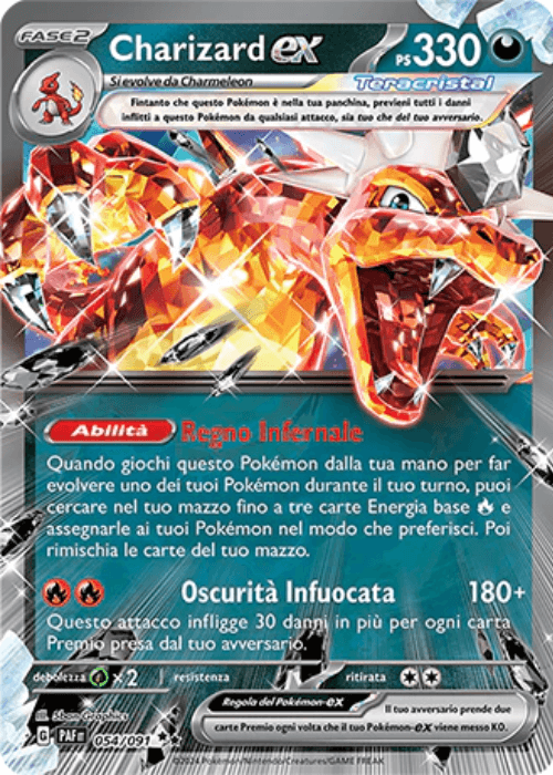 Pokémon Charizard ex 054/091 Destino di Paldea ITA