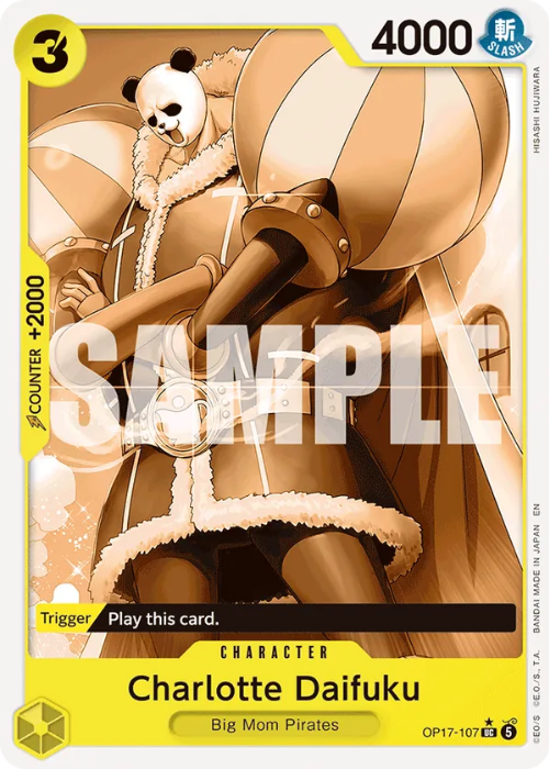One Piece Charlotte Daifuku Alternate Rare OP17-107 ENG