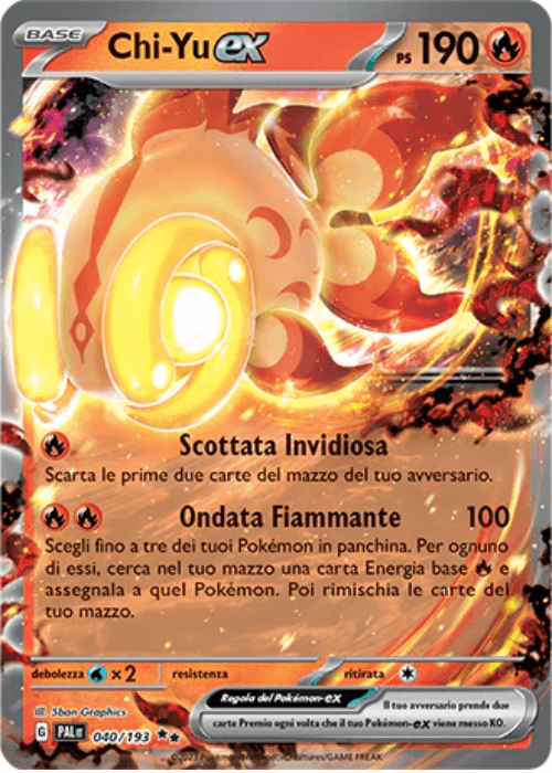 Pokémon Chi-Yu ex 040/193 Evoluzioni a Paldea ITA