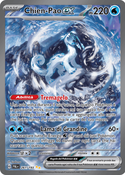 Pokémon Chien-Pao ex 261/193 Evoluzioni a Paldea ITA
