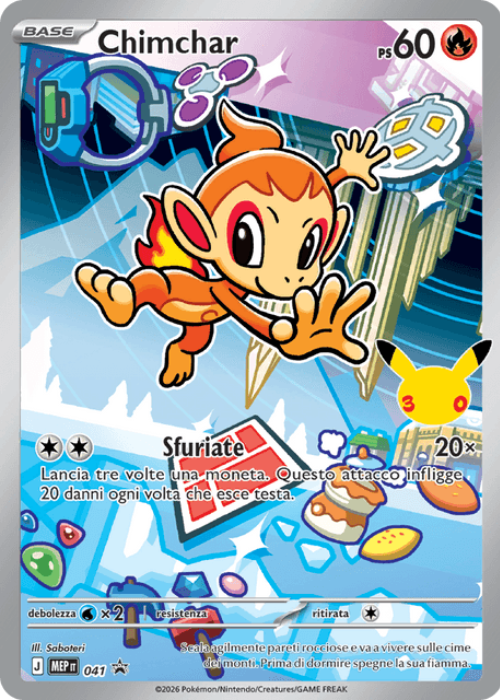 Pokémon Chimchar 041 Promo Megaevoluzione ITA