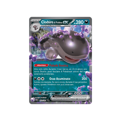 Pokémon Clodsire di Paldea ex 059/091 Destino di Paldea ITA