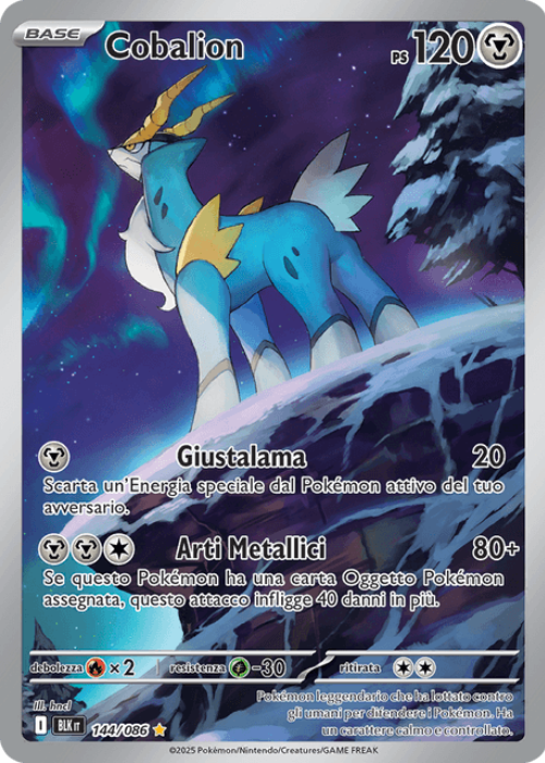 Pokémon Cobalion 144/086 Luce Nera ITA