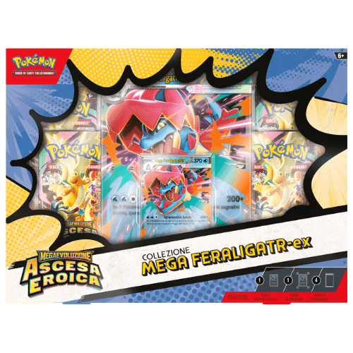 Pokémon Collezione Mega Feraligatr ex Ascesa Eroica ITA