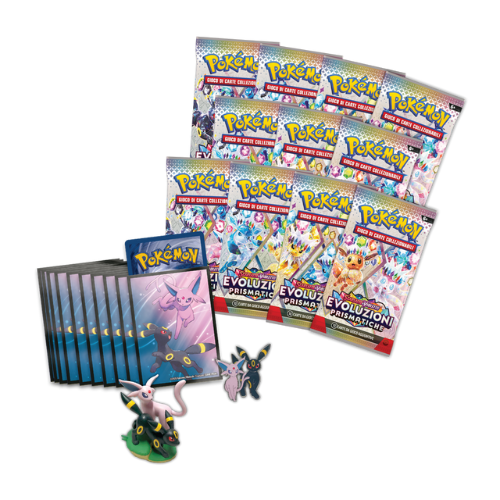 Pokémon Collezione Premium con Statuina Evoluzioni Prismatiche ITA