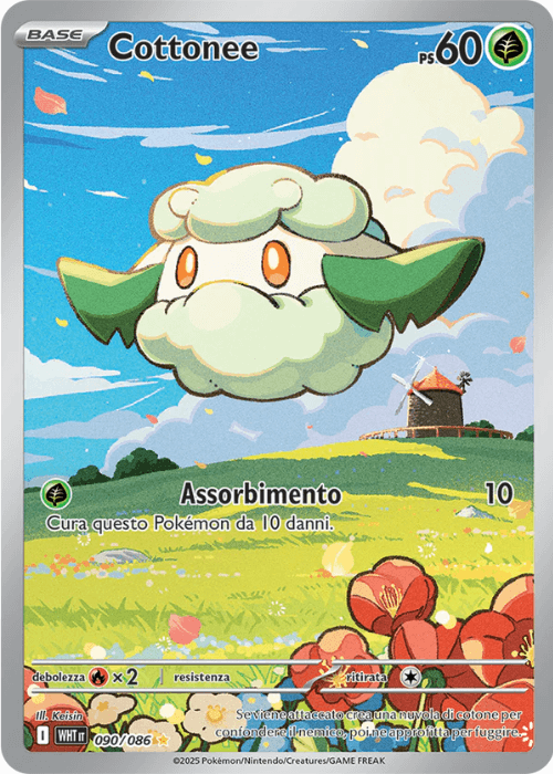 Pokémon Cottonee 090/086 Fuoco Bianco ITA