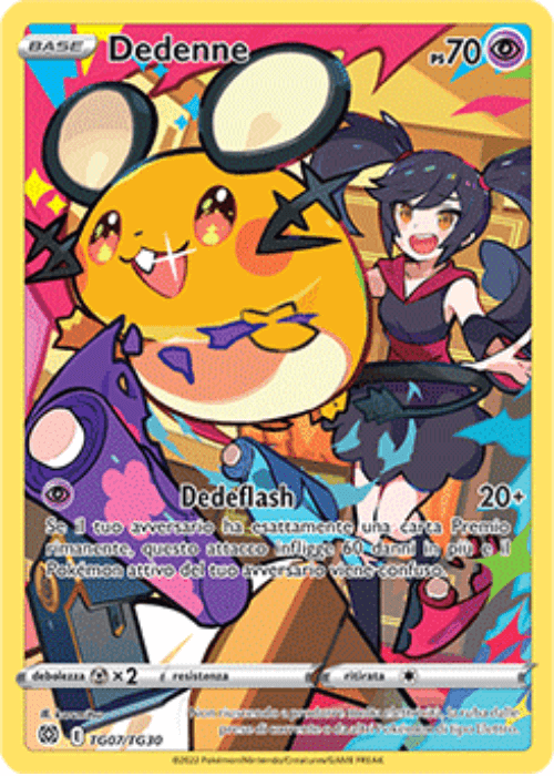 Pokémon Dedenne TG07/TG30 Astri Lucenti ITA