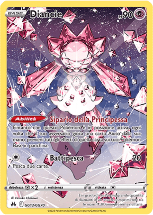 Pokémon Diancie GG13/GG70 Zenit Regale ITA
