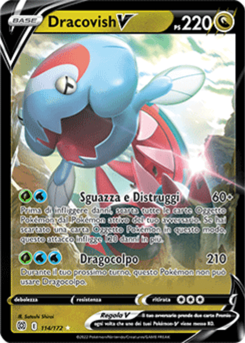 Pokémon Dracovish V 114/172 Astri Lucenti ITA
