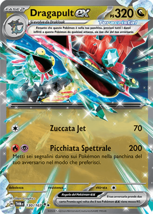 Pokémon Dragapult ex 130/167 Crepuscolo Mascherato ITA