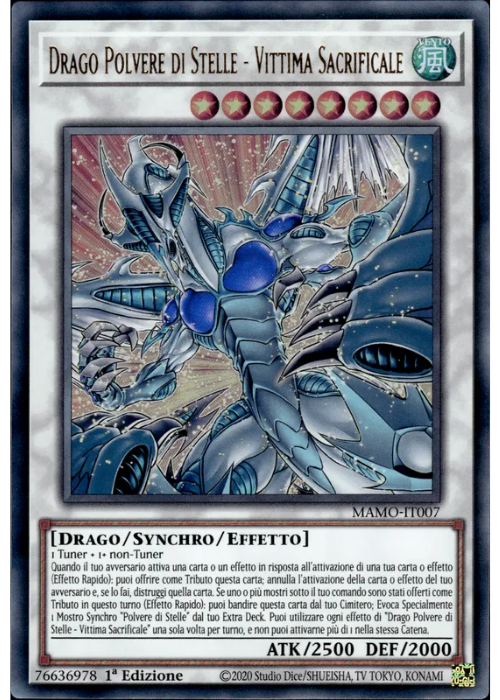 Yu-Gi-Oh! Drago Polvere di Stelle - Vittima Sacrificale MAMO 007 I Magnifici Monstri ITA