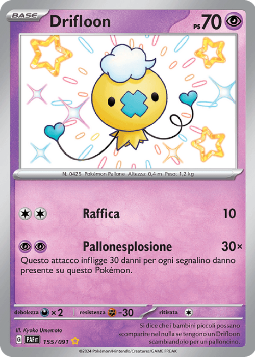 Pokémon Drifloon 155/091 Destino di Paldea ITA