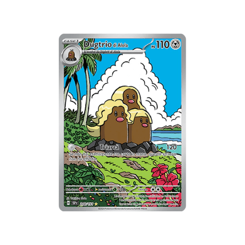 Pokémon Dugtrio di Alola 208/191 Scintille Folgoranti ITA