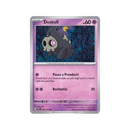 Pokémon Duskull 035/131 Reverse Masterball Evoluzioni Prismatiche ITA