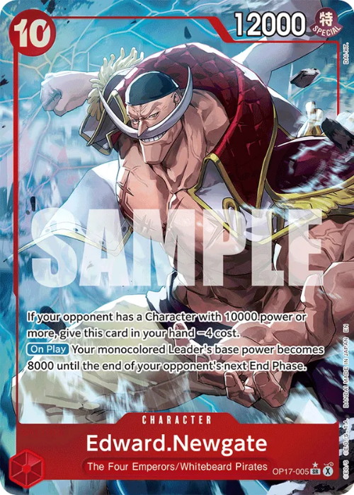 One Piece Edward.Newgate Alternate Rare OP17-005 ENG