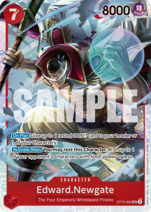 One Piece Edward.Newgate Super Rare Reprint PRB02 ENG