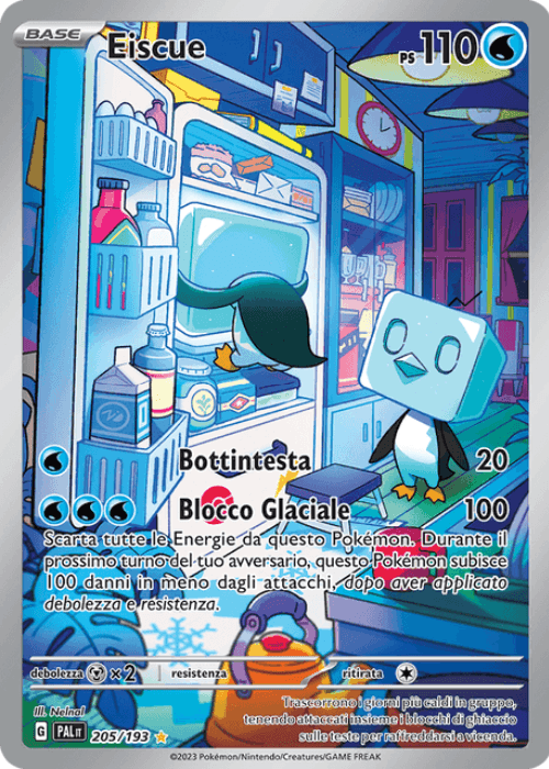 Pokémon Eiscue 205/193 Evoluzioni a Paldea ITA