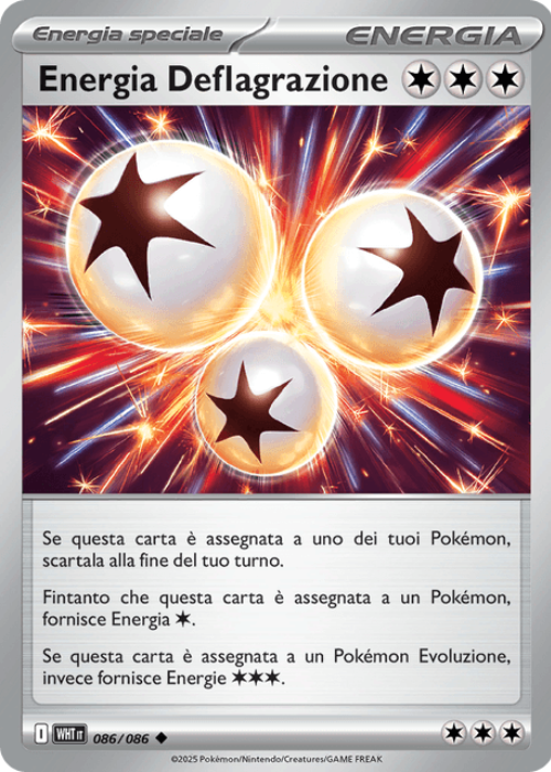 Pokémon Energia Deflagrazione 086/086 Fuoco Bianco ITA