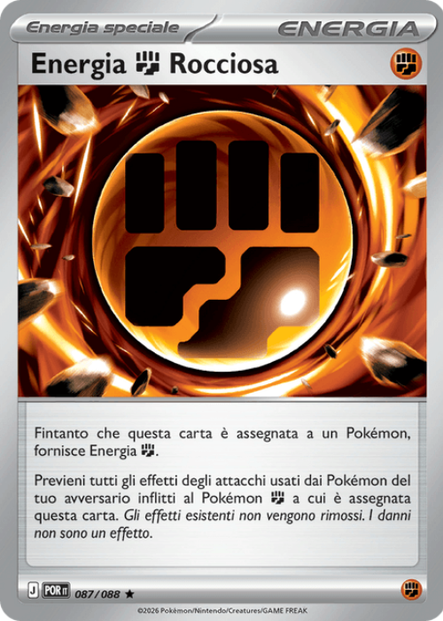 Pokémon Energia Lotta Rocciosa 087/088 Equilibrio Perfetto ITA